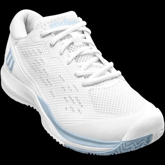 Wilson Men's Rush Pro Ace‎ Tennis Shoe White Pearl Blue size 11 Comfort Fit